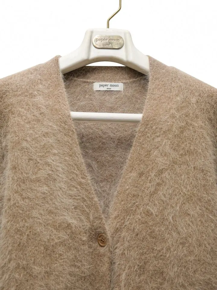 Paper Moon - Korean Women Fashion - #momslook - LUX mink angora oversized knit cardigan - 5
