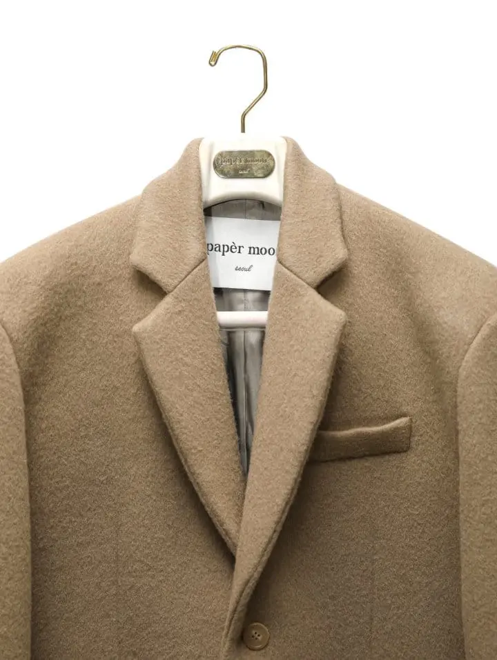Paper Moon - Korean Women Fashion - #momslook - LUX camel blend wool oversized single blazer - 10