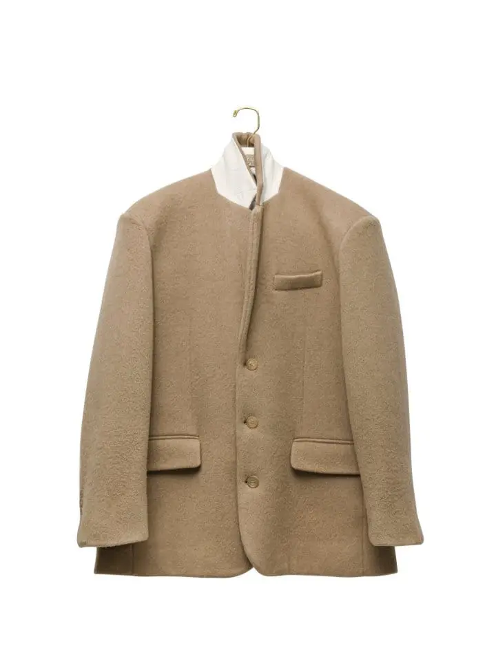 Paper Moon - Korean Women Fashion - #momslook - LUX camel blend wool oversized single blazer - 8