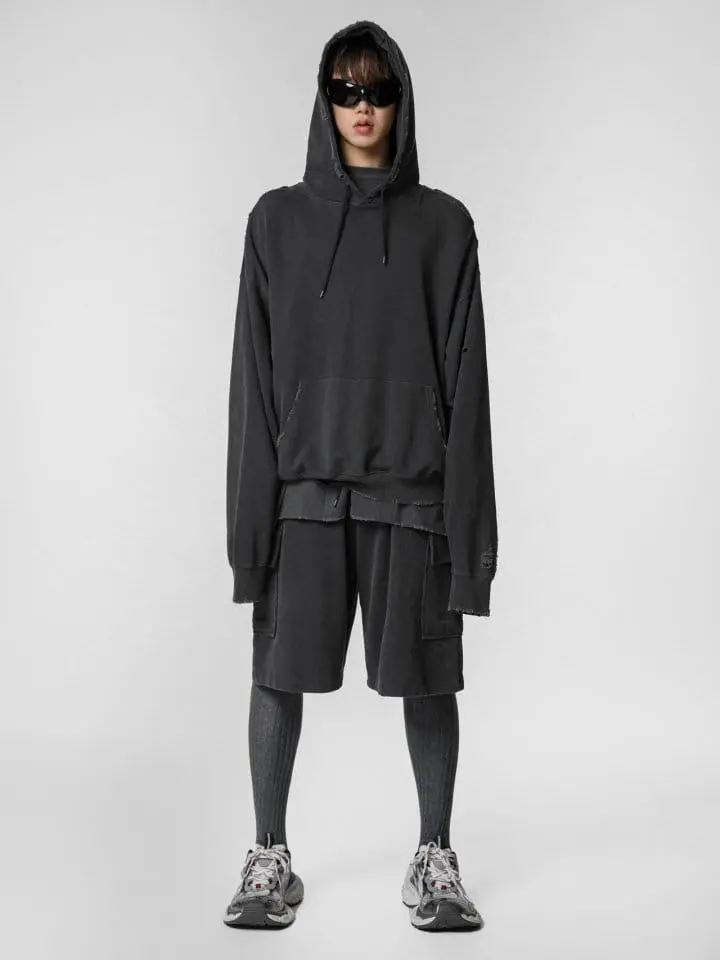 Paper Moon - Korean Women Fashion - #momslook - pigment pocket detail cargo bermuda pants - 3