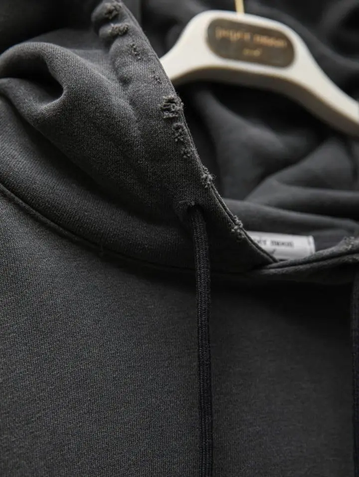 Paper Moon - Korean Women Fashion - #momslook - oversized pigment cutted detail hoodie - 6