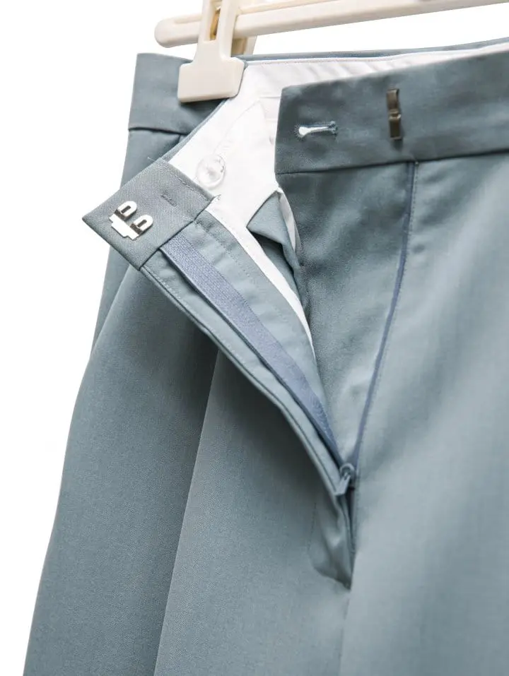 Paper Moon - Korean Women Fashion - #momslook - high waist one pleated wide trousers - 10