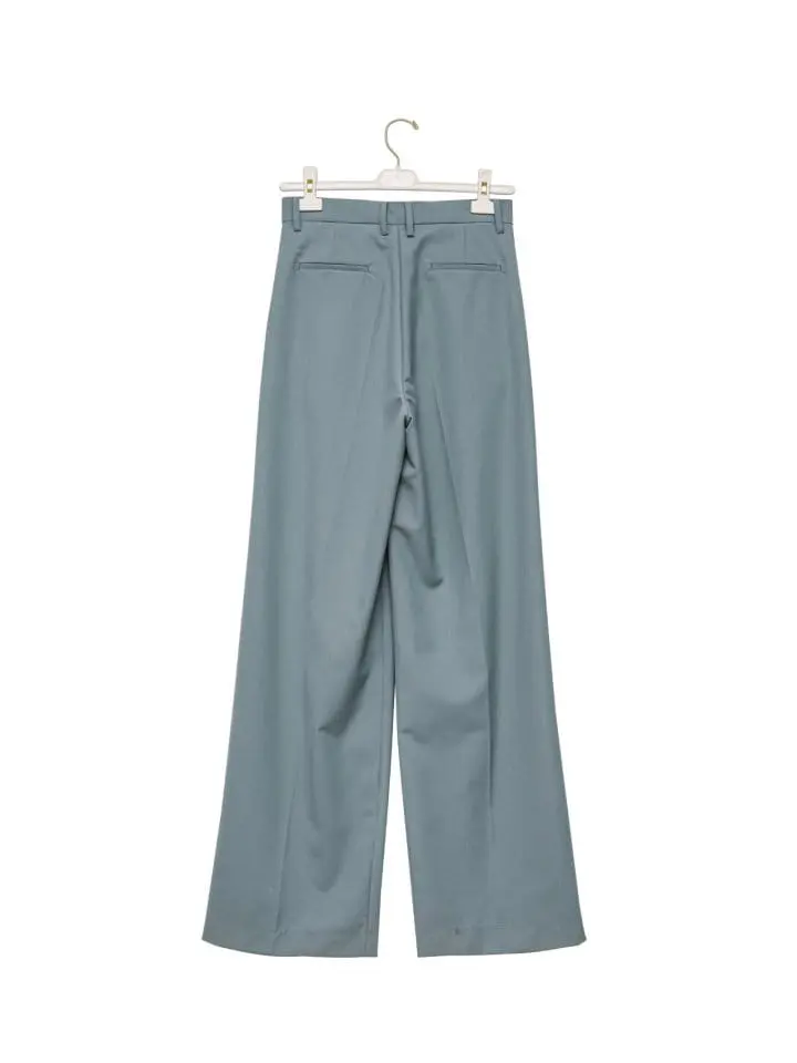Paper Moon - Korean Women Fashion - #momslook - high waist one pleated wide trousers - 6