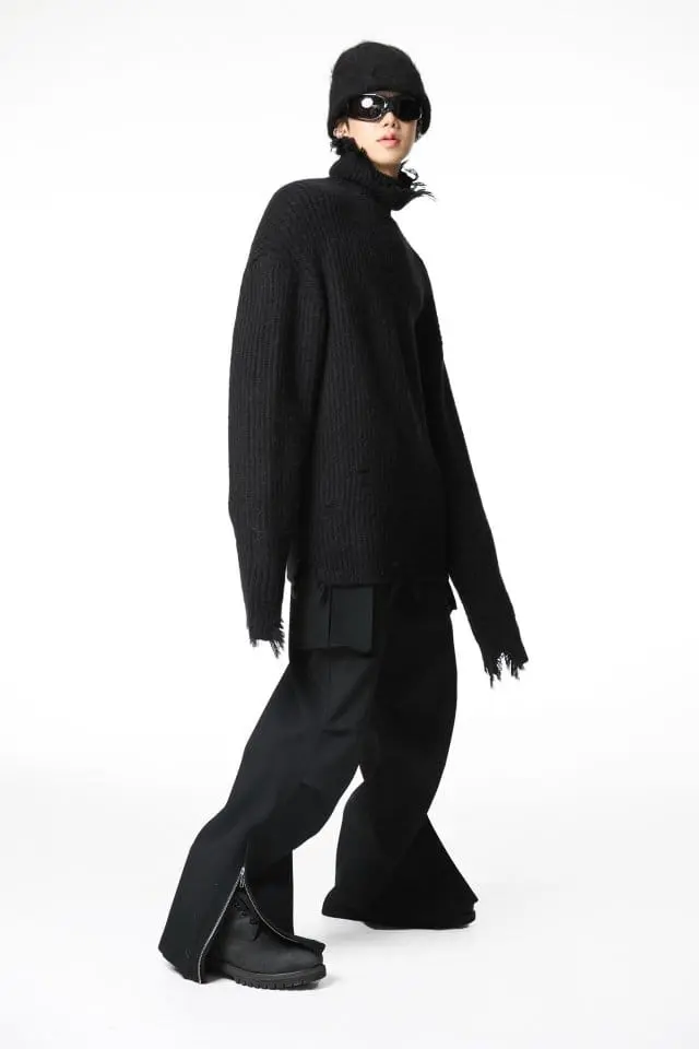 Paper Moon - Korean Women Fashion - #momslook - LUX heavy texture wide cargo trousers - 2