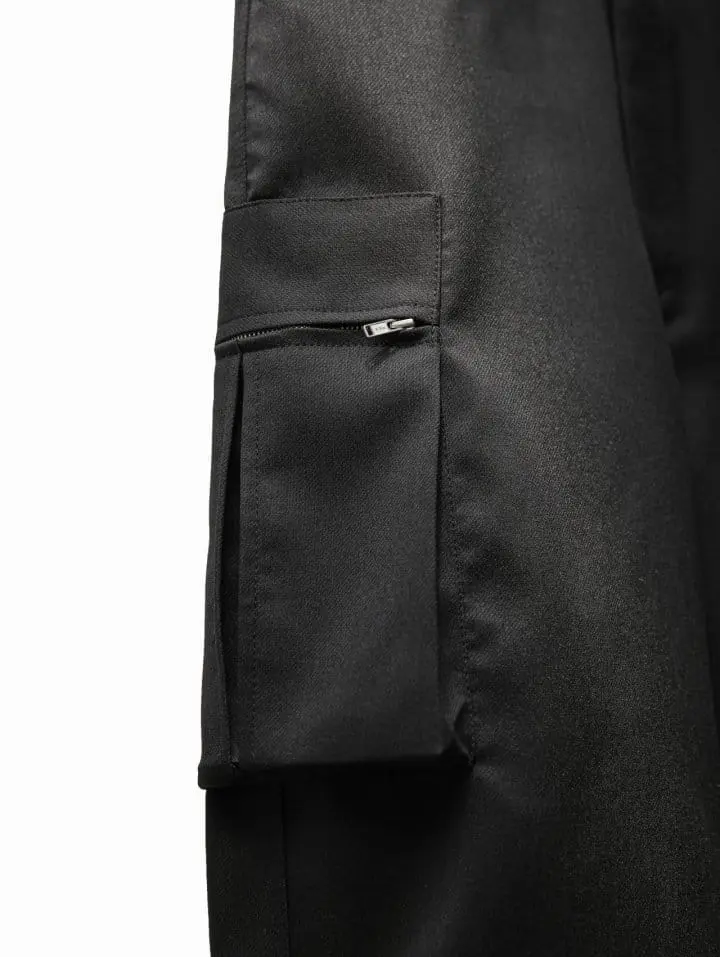 Paper Moon - Korean Women Fashion - #momslook - LUX heavy texture wide cargo trousers - 8