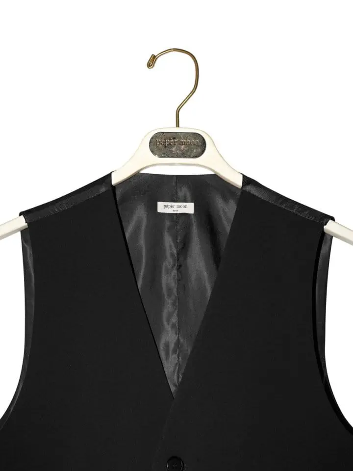 Paper Moon - Korean Women Fashion - #momslook - five button down tailored suit vest - 6