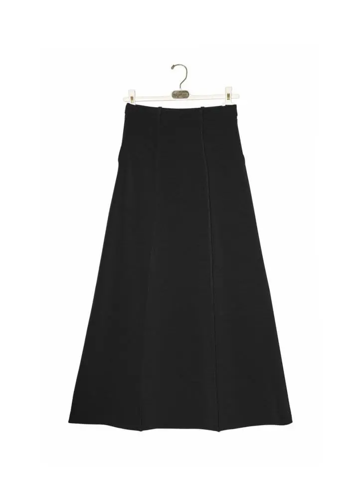 Paper Moon - Korean Women Fashion - #momslook - pin ~ tuck detail maxi flared skirt
