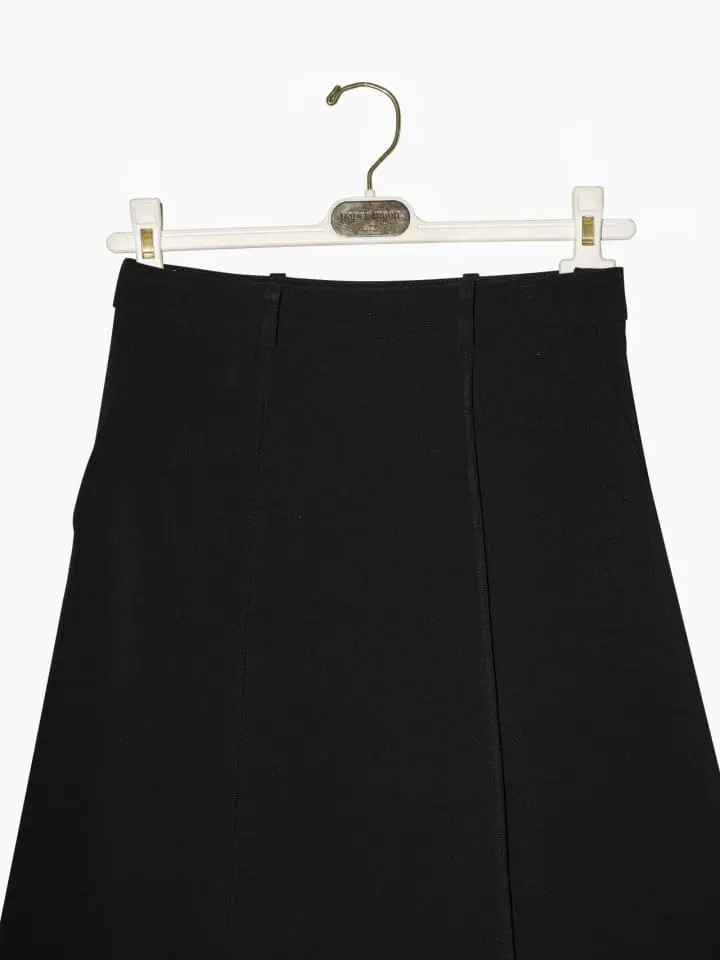 Paper Moon - Korean Women Fashion - #momslook - pin ~ tuck detail maxi flared skirt - 3