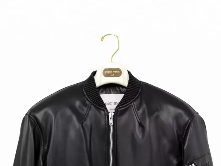 Paper Moon - Korean Women Fashion - #momslook - vegan leather cropped bomber jacket - 5