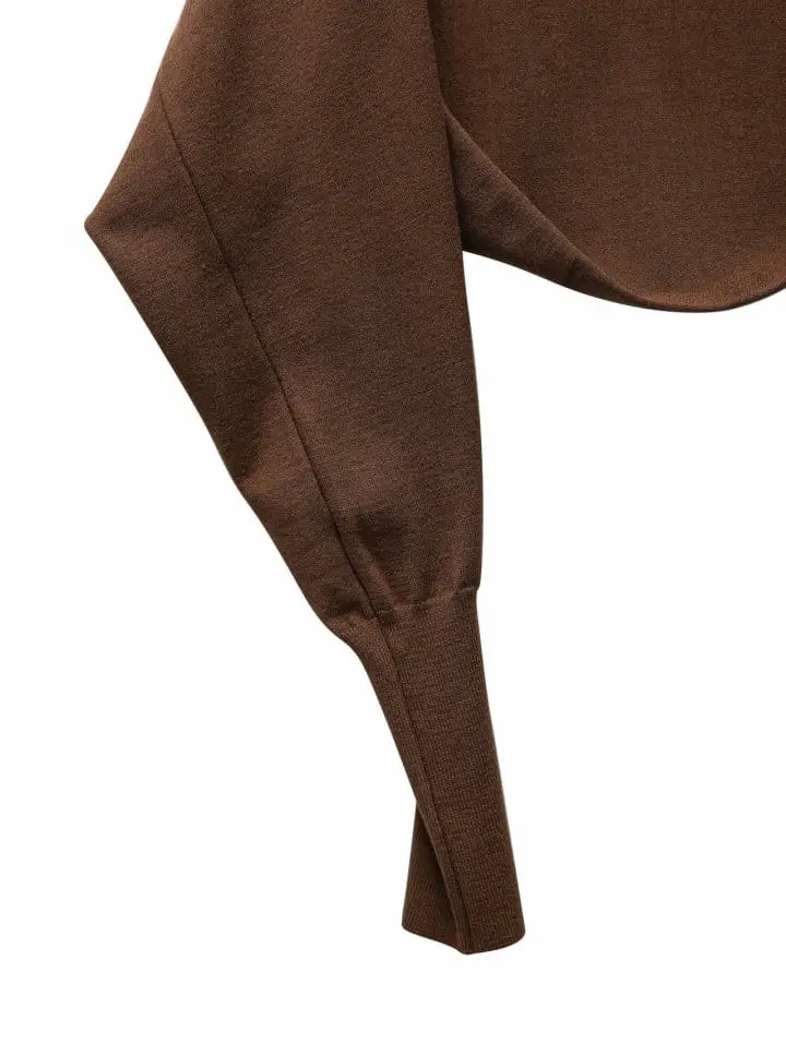 Paper Moon - Korean Women Fashion - #momslook - cropped volume bolero knit cardigan - 10