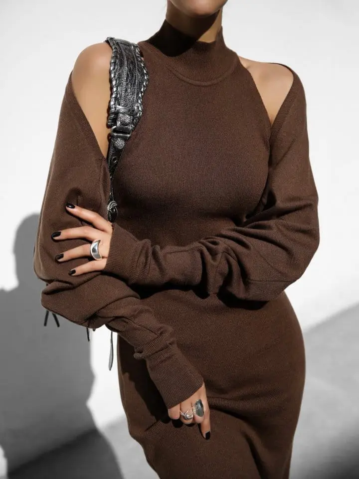 Paper Moon - Korean Women Fashion - #thelittlethings - cropped volume bolero knit cardigan - 4