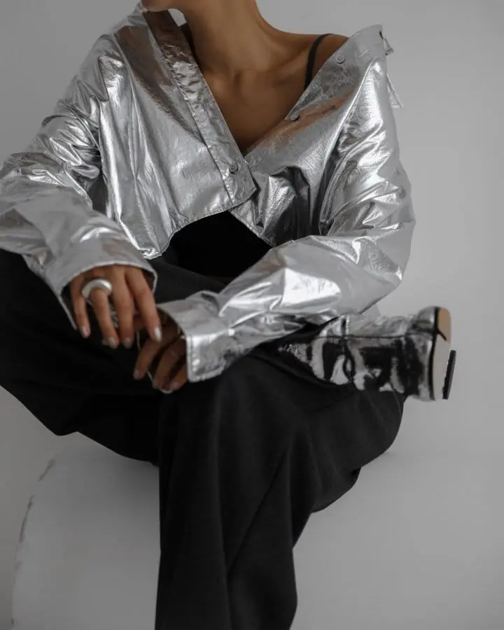 Paper Moon - Korean Women Fashion - #momslook - Herringbone Fabric Banded Wide Pants - 6