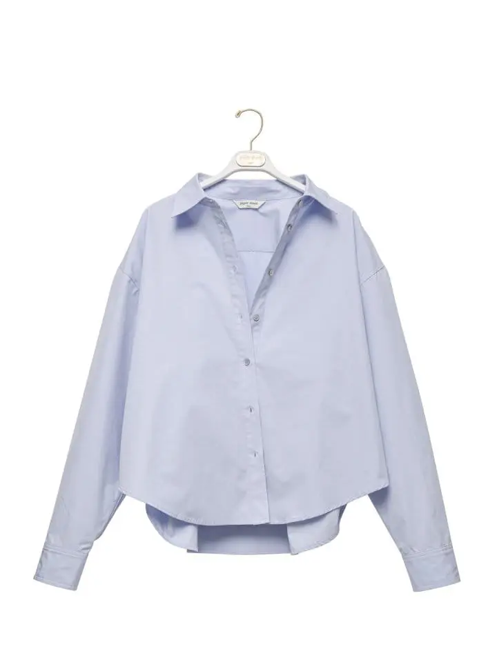 Paper Moon - Korean Women Fashion - #momslook - Swing Collar Button Down Shirt  - 6
