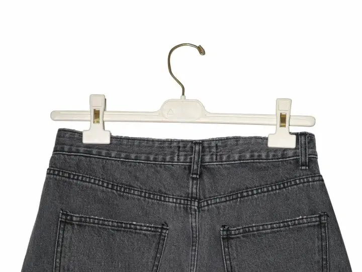 Paper Moon - Korean Women Fashion - #shopsmall - unbalanced wrap detail denim mini skirt - 8