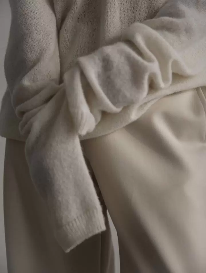 Paper Moon - Korean Women Fashion - #thelittlethings - herringbone fabric banded wide trousers - 7