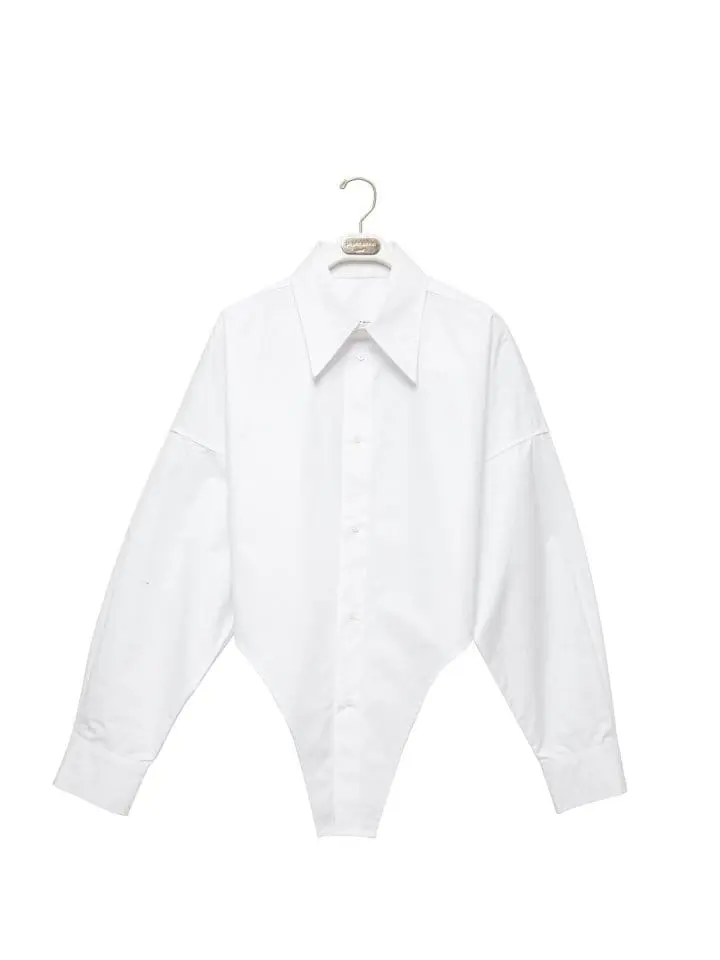 Paper Moon - Korean Women Fashion - #thelittlethings - bodysuit detail button down shirt - 5