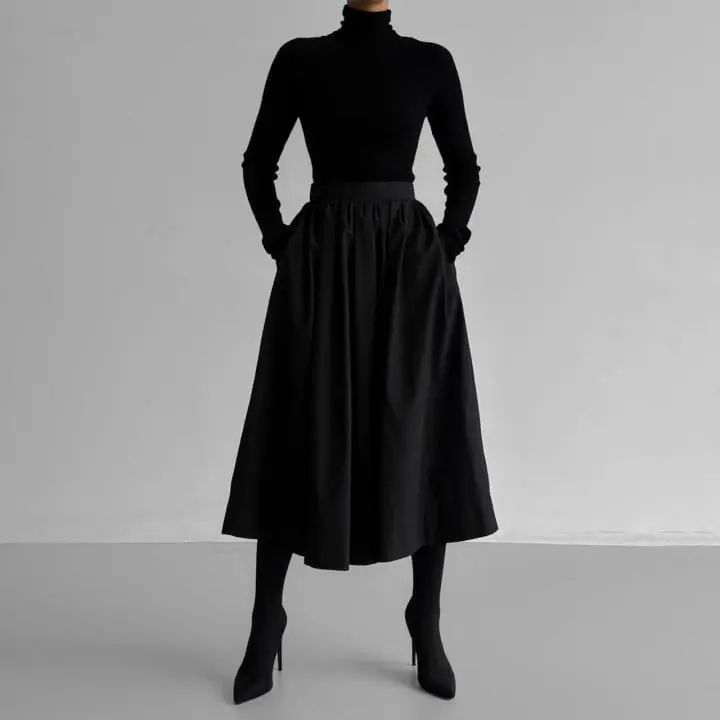 Paper Moon - Korean Women Fashion - #thelittlethings - turtleneck ribbed knit top - 5