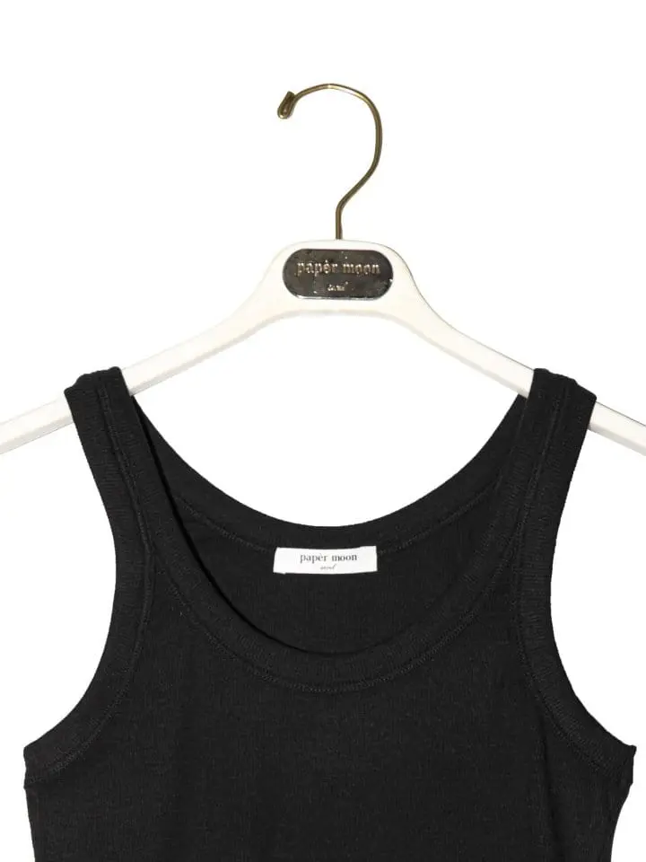 Paper Moon - Korean Women Fashion - #vintageinspired - ribbed cropped tank sleeveless top - 6