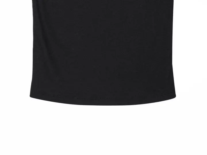 Paper Moon - Korean Women Fashion - #vintagekidsstyle - ribbed slim crewneck basic t ~ shirt - 9