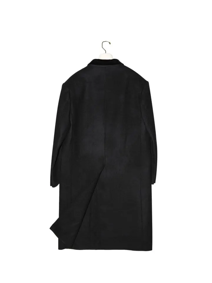 Paper Moon - Korean Women Fashion - #vintagekidsstyle - velvet collar double breasted oversized handmade coat - 7