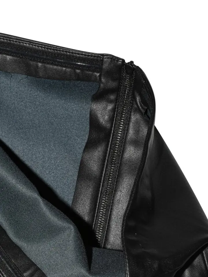 Paper Moon - Korean Women Fashion - #womensfashion - off shoulder vegan leather tube top - 9