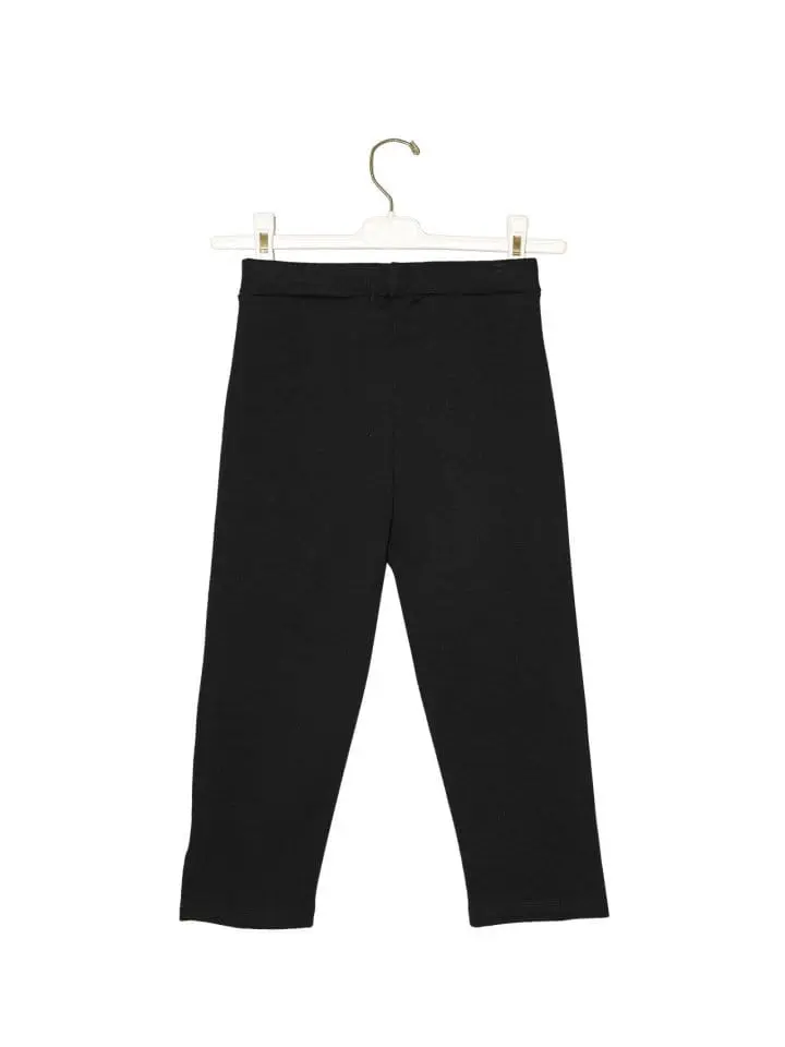 Paper Moon - Korean Women Fashion - #womensfashion - slit detail half leggings pants - 2