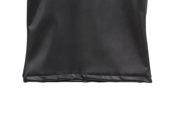 Paper Moon - Korean Women Fashion - #womensfashion - vegan leather cropped tank sleeveless top - 11