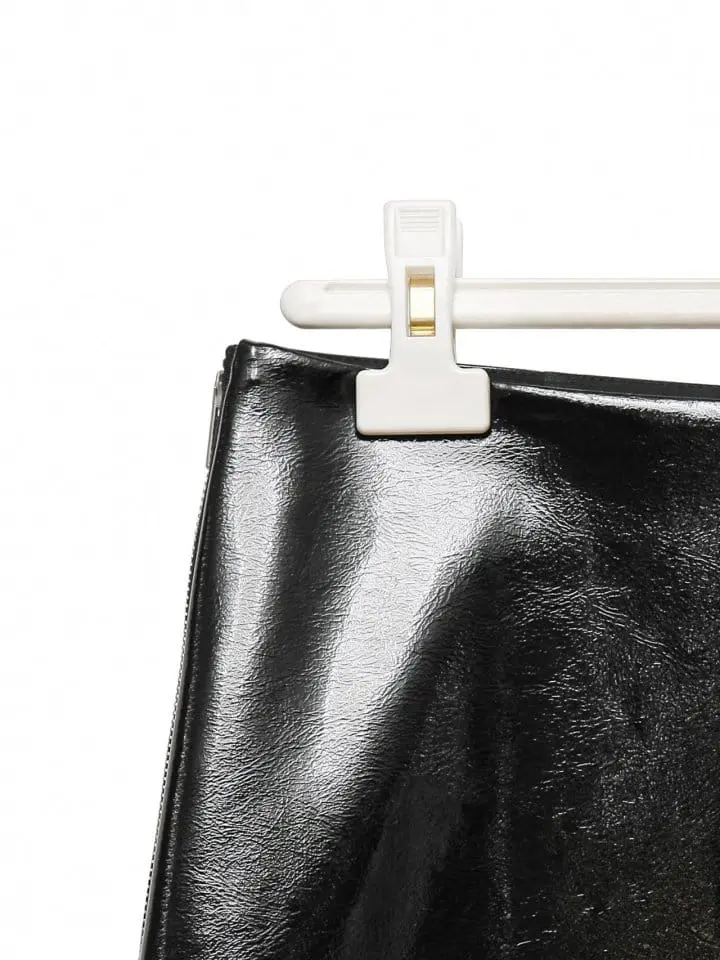 Paper Moon - Korean Women Fashion - #womensfashion - patent leather zip detail layered mini skirt - 10