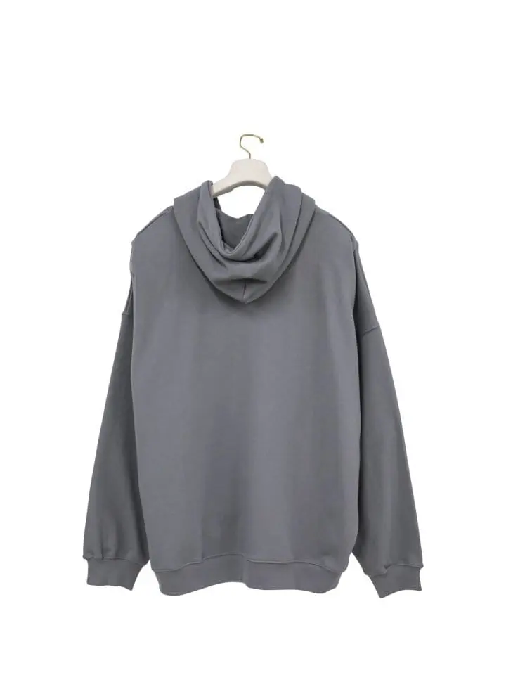 Paper Moon - Korean Women Fashion - #womensfashion - super oversized padded shouder detail full zipped hoodie - 8
