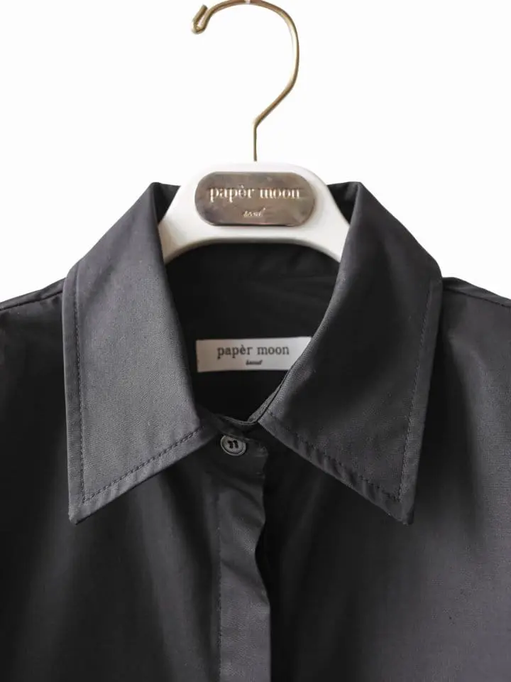 Paper Moon - Korean Women Fashion - #womensfashion - LUX shoulder pad cropped button down shirt - 6