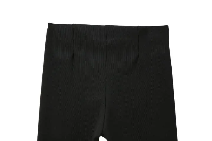 Paper Moon - Korean Women Fashion - #womensfashion - ribbed side slit leggings - 9