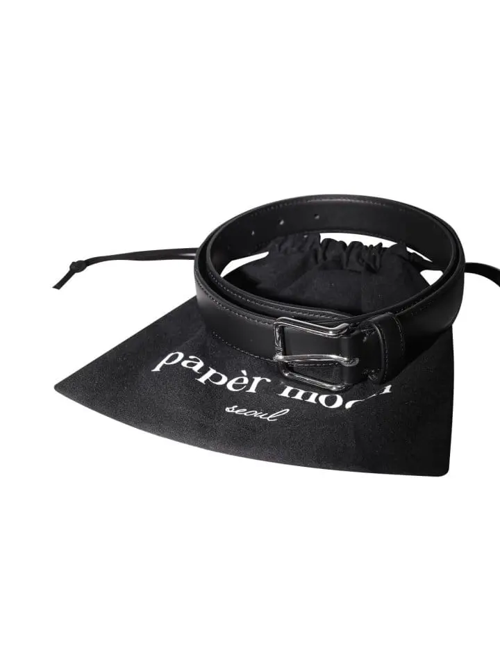 Paper Moon - Korean Women Fashion - #womensfashion - classic buckle leather belt - 11
