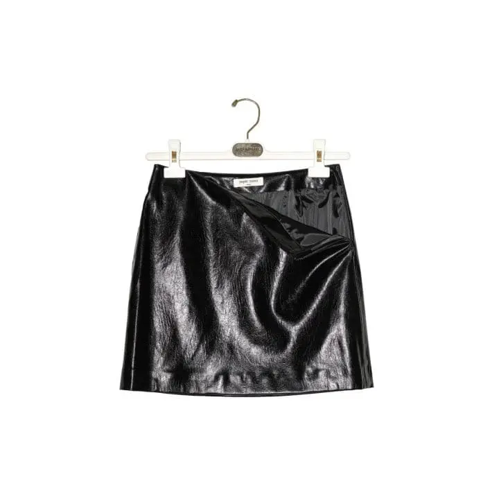 Paper Moon - Korean Women Fashion - #womensfashion - metallic leather mini skirt - 10