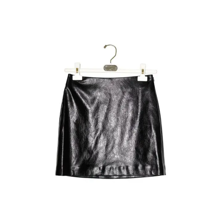 Paper Moon - Korean Women Fashion - #womensfashion - metallic leather mini skirt - 8