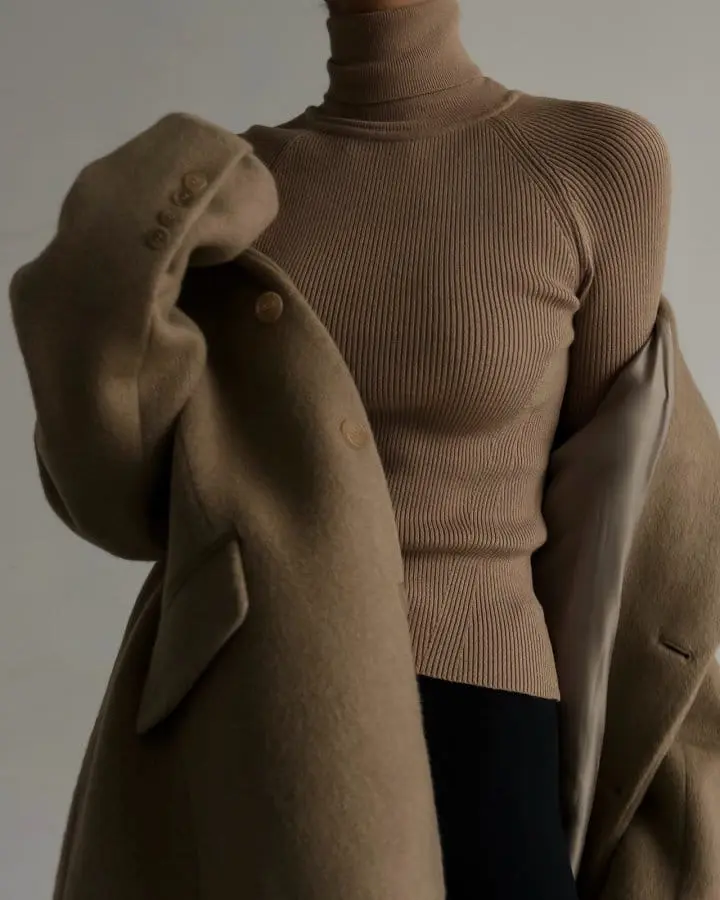 Paper Moon - Korean Women Fashion - #womensfashion - LUX camel blend wool oversized single blazer - 5