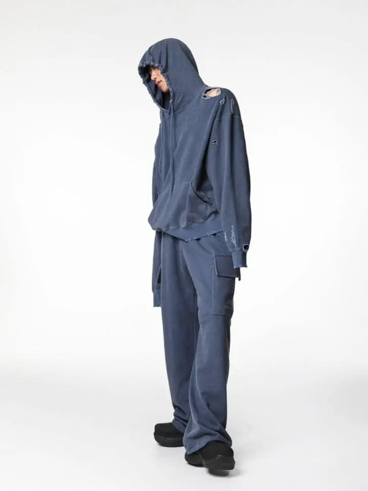Paper Moon - Korean Women Fashion - #womensfashion - pigment pocket detail cargo sweat pants