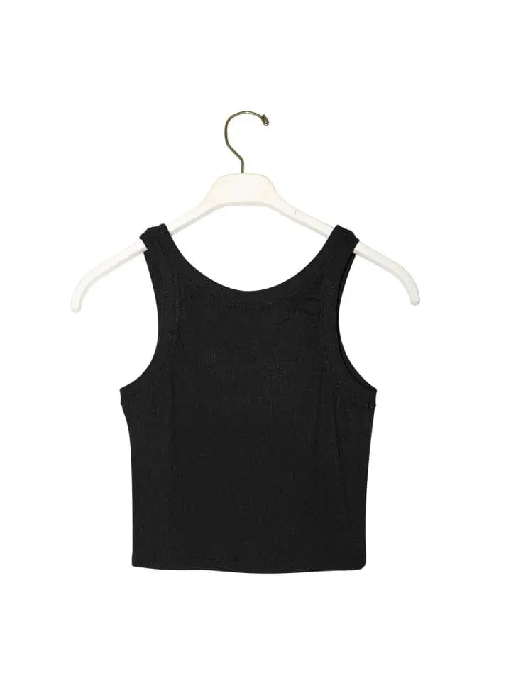 Paper Moon - Korean Women Fashion - #womensfashion - ribbed cropped tank sleeveless top - 5