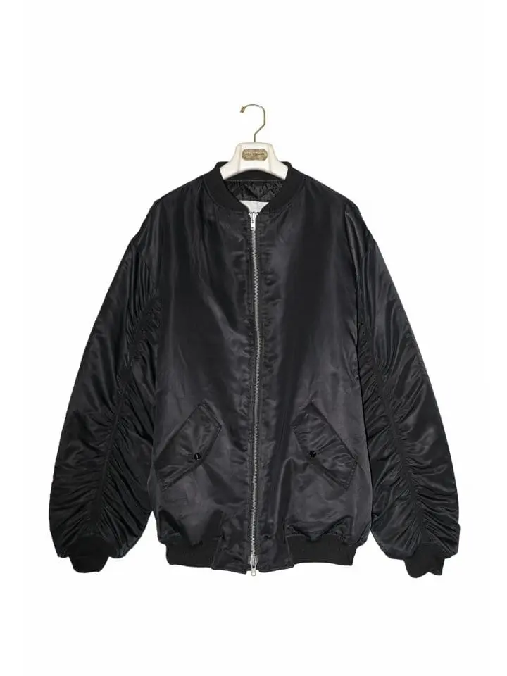 Paper Moon - Korean Women Fashion - #womensfashion - super oversized two way zipper MA ~ 1 bomber jacket - 8