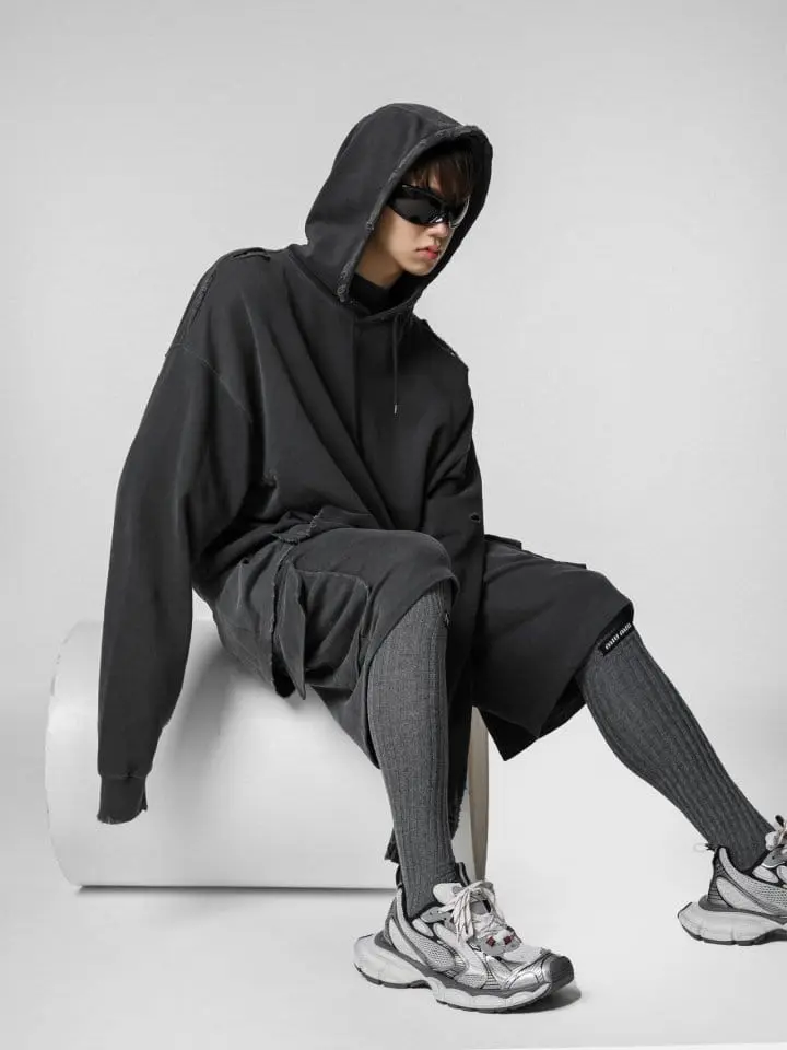 Paper Moon - Korean Women Fashion - #momslook - pigment pocket detail cargo bermuda pants - 4