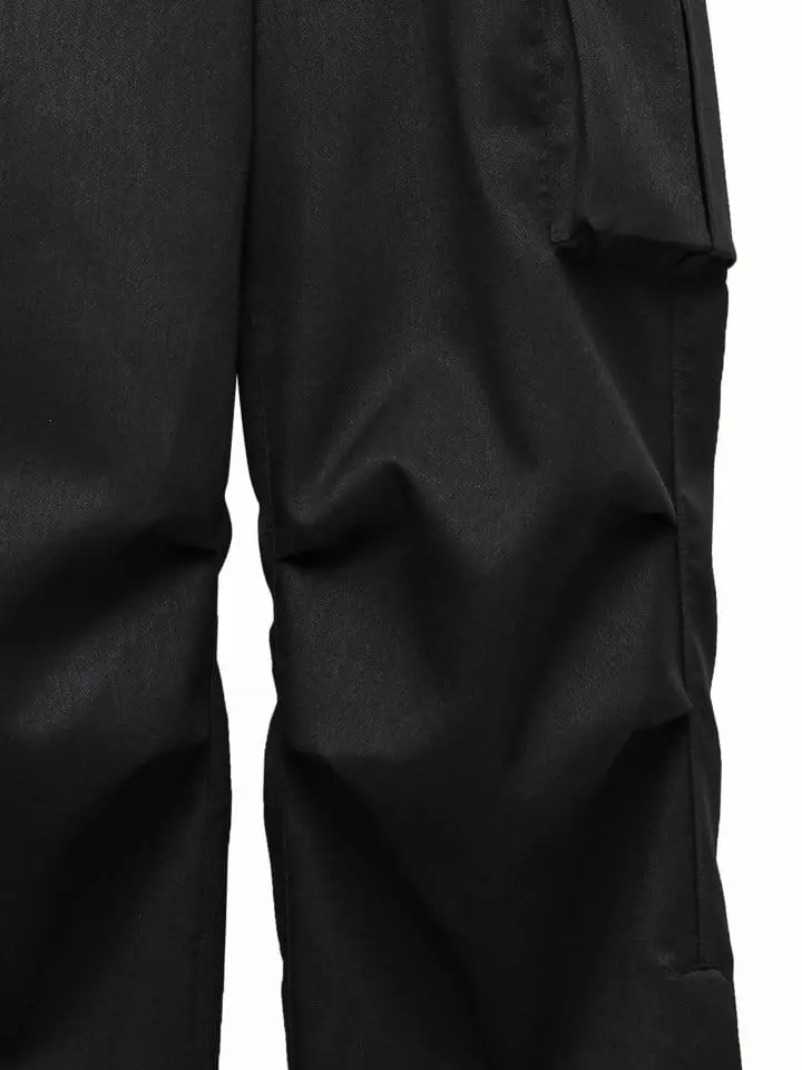 Paper Moon - Korean Women Fashion - #womensfashion - LUX heavy texture wide cargo trousers - 7