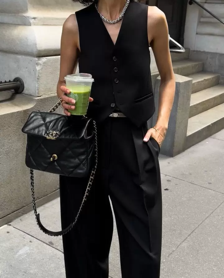 Paper Moon - Korean Women Fashion - #womensfashion - low waisted double pleats wide trousers - 2