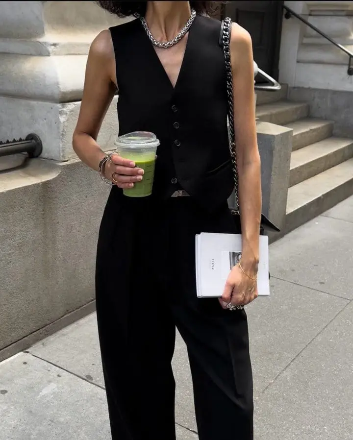 Paper Moon - Korean Women Fashion - #womensfashion - five button down tailored suit vest