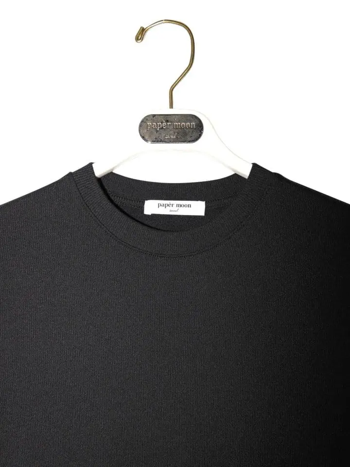 Paper Moon - Korean Women Fashion - #womensfashion - ribbed slim crewneck basic t ~ shirt - 3