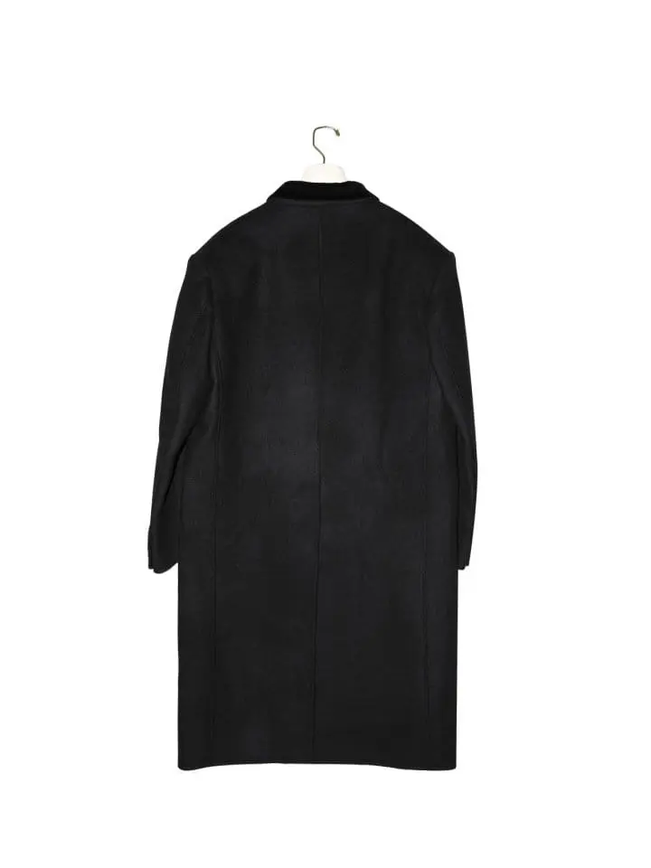 Paper Moon - Korean Women Fashion - #womensfashion - velvet collar double breasted oversized handmade coat - 5