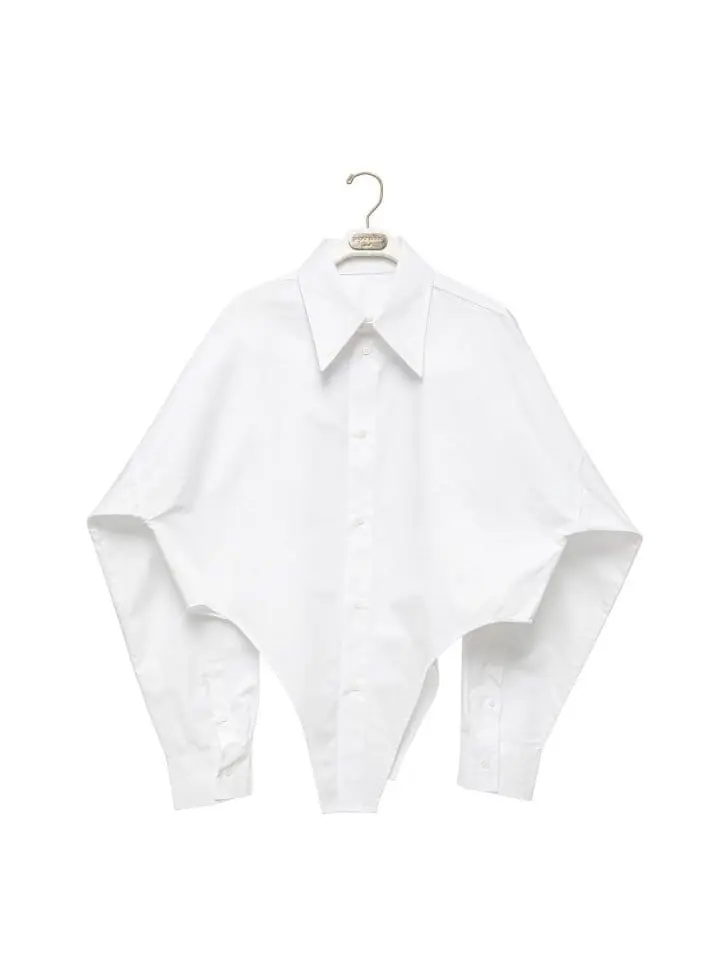 Paper Moon - Korean Women Fashion - #womensfashion - bodysuit detail button down shirt - 7