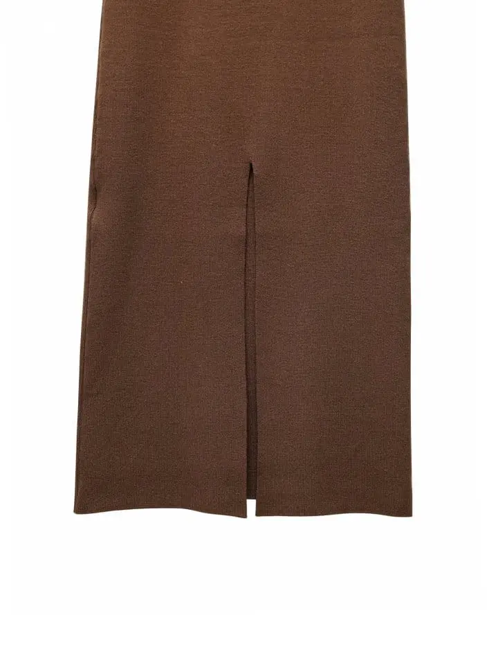 Paper Moon - Korean Women Fashion - #womensfashion - half high neck sleeveless knit dress - 10