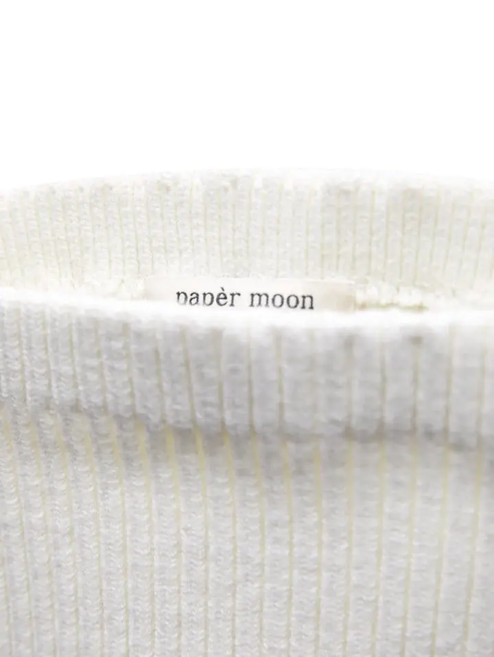 Paper Moon - Korean Women Fashion - #womensfashion - cropped ribbed strap shoulder knit top - 7