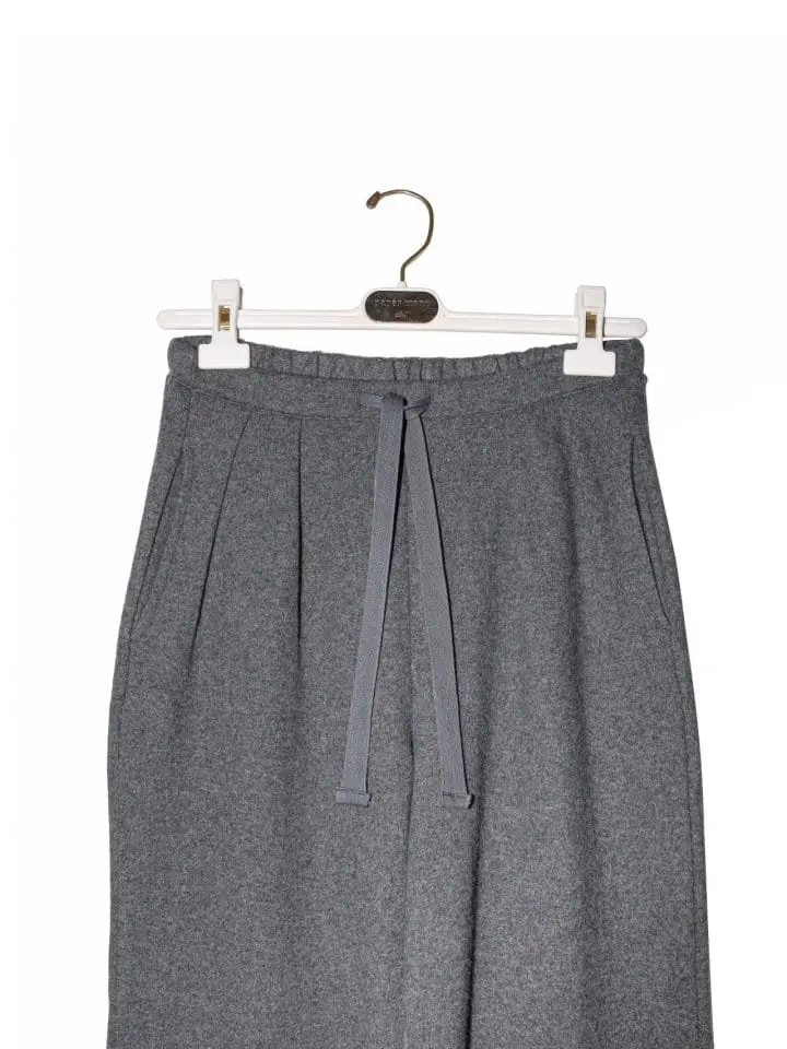 Paper Moon - Korean Women Fashion - #womensfashion - wool two pin ~ tuck detail lounge trousers - 10