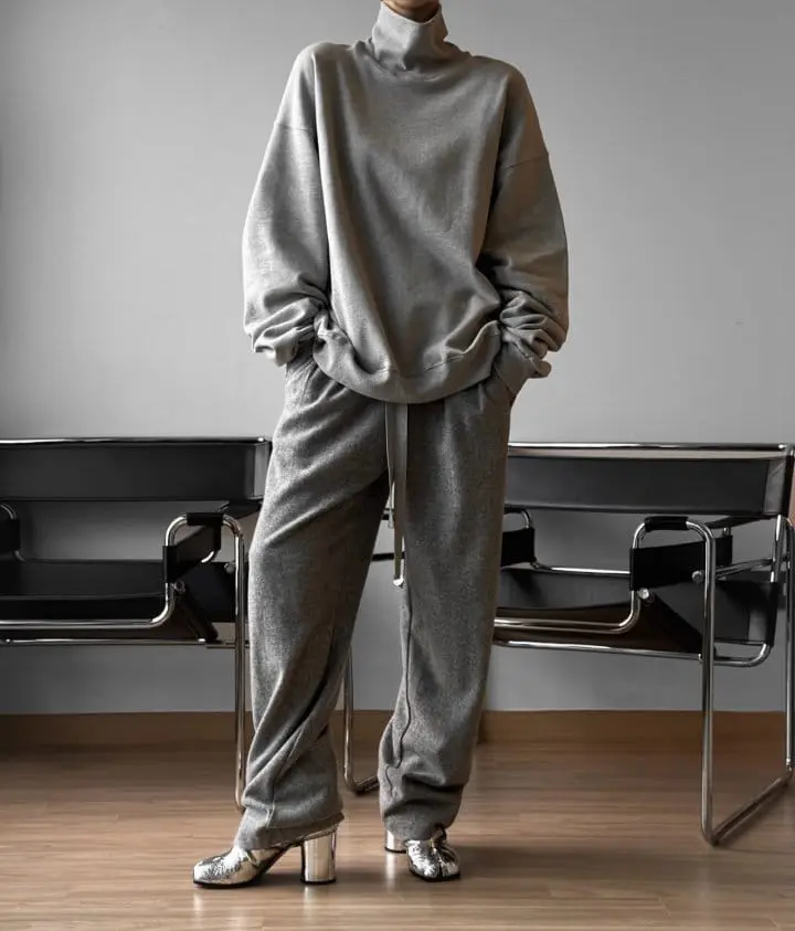 Paper Moon - Korean Women Fashion - #womensfashion - wool two pin ~ tuck detail lounge trousers - 2