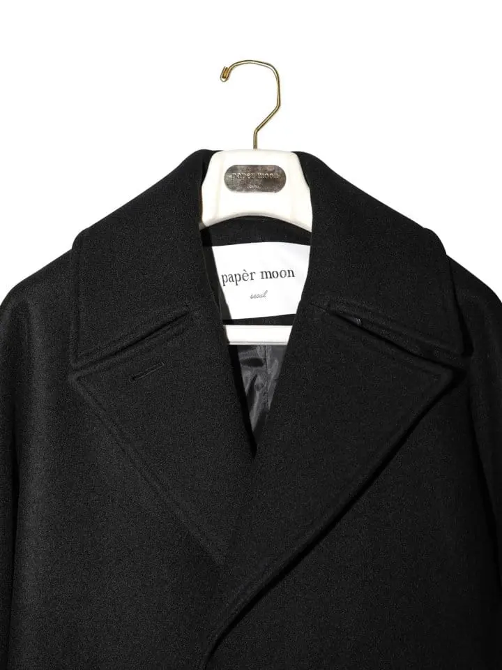 Paper Moon - Korean Women Fashion - #womensfashion - LUX oversized wool cocoon pea coat - 11